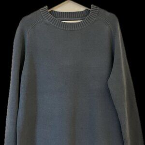 Jules Men’s Blue-Grey Round Neck Sweater, Size M – Good Condition.